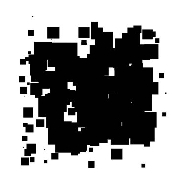 Soyut çakışan kareler desen vektörü çizimi