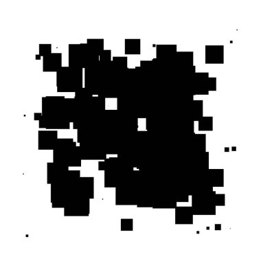 Soyut çakışan kareler desen vektörü çizimi