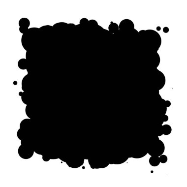 Soyut çakışan daireler desen vektörü çizimi