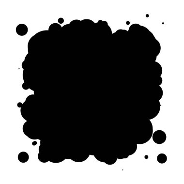 Soyut çakışan daireler desen vektörü çizimi