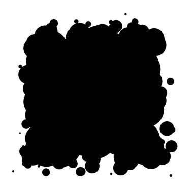 Soyut çakışan daireler desen vektörü çizimi