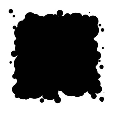 Soyut çakışan daireler desen vektörü çizimi