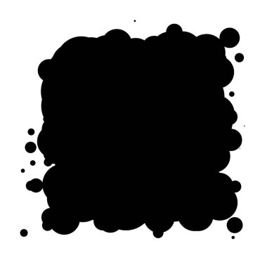 Soyut çakışan daireler desen vektörü çizimi