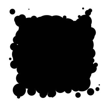 Soyut çakışan daireler desen vektörü çizimi