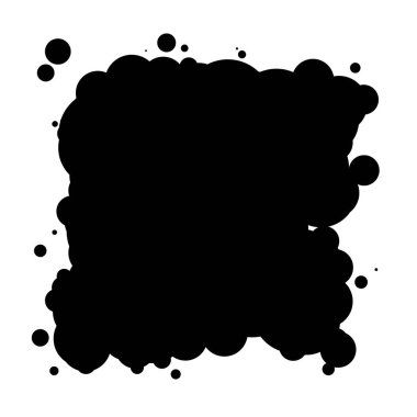 Soyut çakışan daireler desen vektörü çizimi