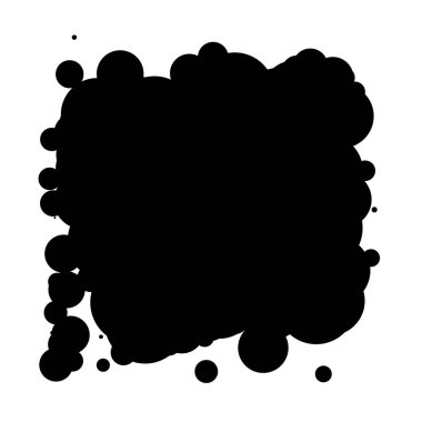 Soyut çakışan daireler desen vektörü çizimi