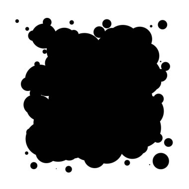 Soyut çakışan daireler desen vektörü çizimi