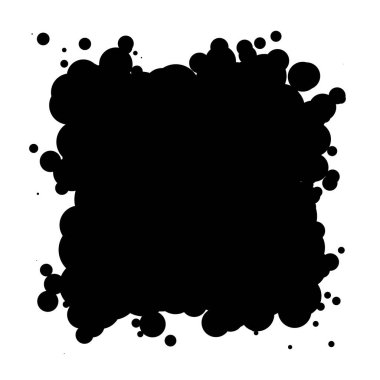 Soyut çakışan daireler desen vektörü çizimi