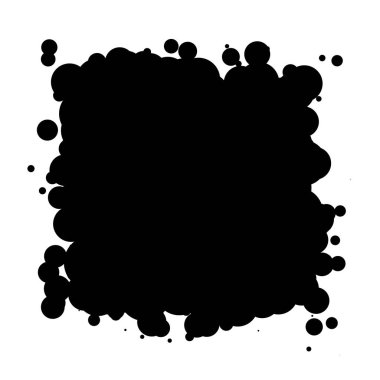 Soyut çakışan daireler desen vektörü çizimi