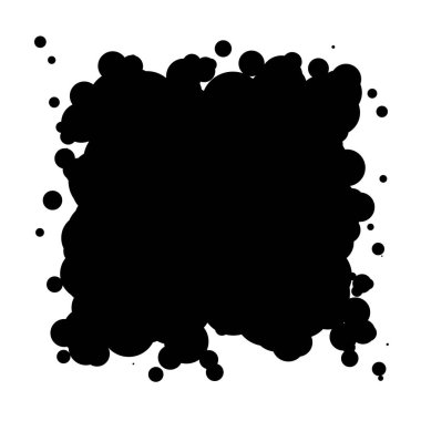 Soyut çakışan daireler desen vektörü çizimi