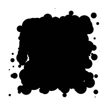 Soyut çakışan daireler desen vektörü çizimi