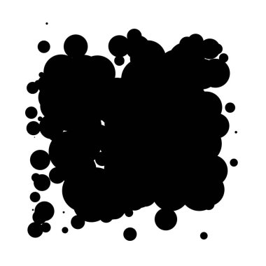 Soyut çakışan daireler desen vektörü çizimi