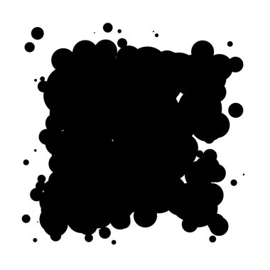 Soyut çakışan daireler desen vektörü çizimi