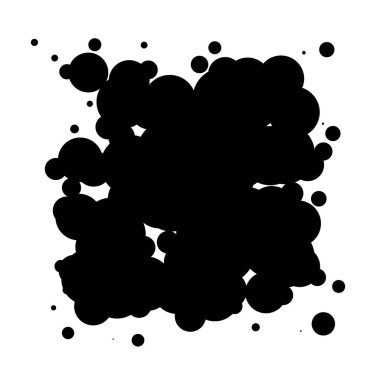 Soyut çakışan daireler desen vektörü çizimi