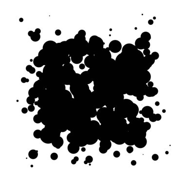 Soyut çakışan daireler desen vektörü çizimi