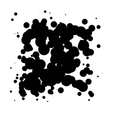 Soyut çakışan daireler desen vektörü çizimi