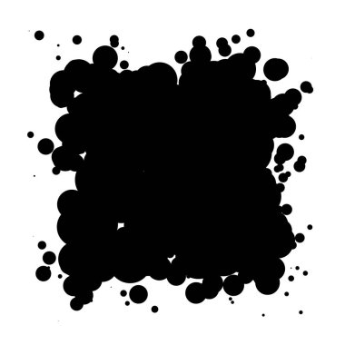 Soyut çakışan daireler desen vektörü çizimi