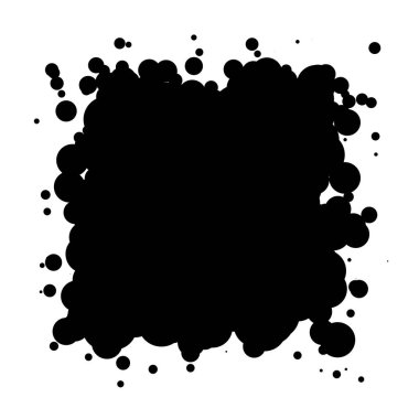 Soyut çakışan daireler desen vektörü çizimi