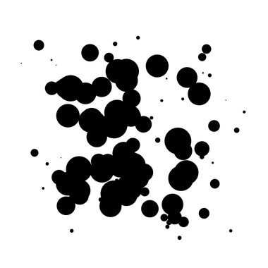 Soyut çakışan daireler desen vektörü çizimi