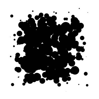 Soyut çakışan daireler desen vektörü çizimi