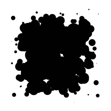 Soyut çakışan daireler desen vektörü çizimi