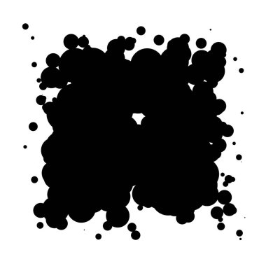 Soyut çakışan daireler desen vektörü çizimi