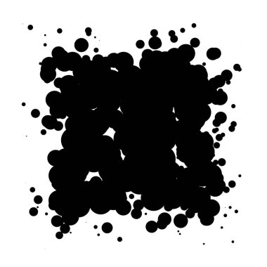 Soyut çakışan daireler desen vektörü çizimi