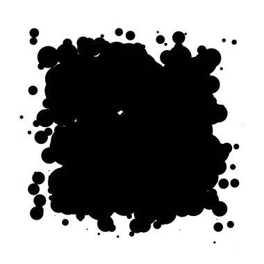 Soyut çakışan daireler desen vektörü çizimi