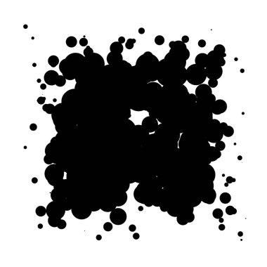 Soyut çakışan daireler desen vektörü çizimi