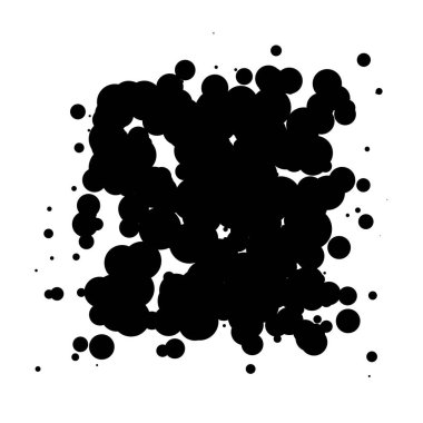 Soyut çakışan daireler desen vektörü çizimi