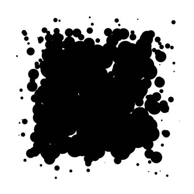 Soyut çakışan daireler desen vektörü çizimi