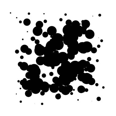 Soyut çakışan daireler desen vektörü çizimi