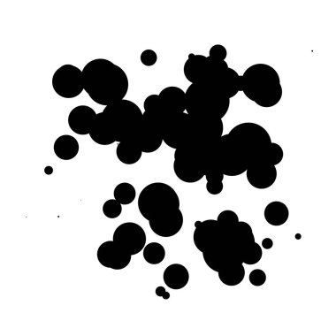 Soyut çakışan daireler desen vektörü çizimi