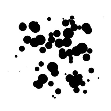 Soyut çakışan daireler desen vektörü çizimi