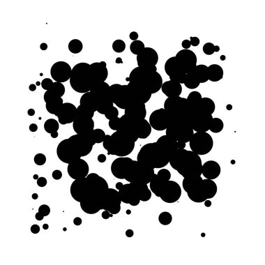 Soyut çakışan daireler desen vektörü çizimi