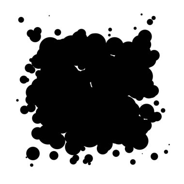 Soyut çakışan daireler desen vektörü çizimi