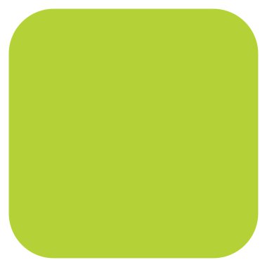 Düz pankart, köşe efektli düğme şablonu