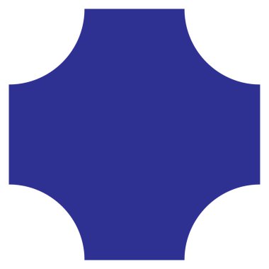 Düz pankart, köşe efektli düğme şablonu