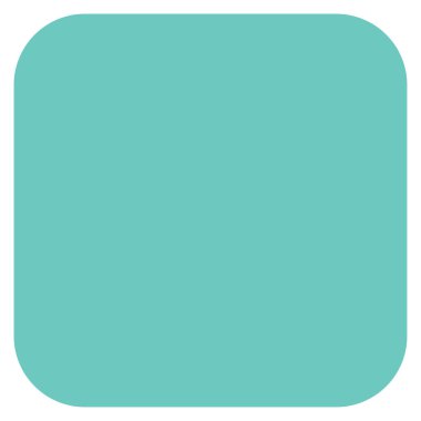 Düz pankart, köşe efektli düğme şablonu