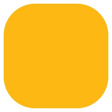 Düz pankart, köşe efektli düğme şablonu