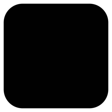 Düz pankart, köşe efektli düğme şablonu