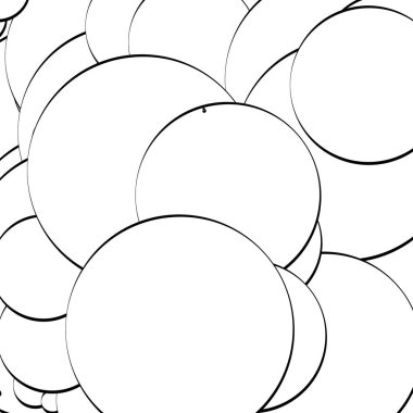 Soyut çakışan daireler desen vektörü çizimi