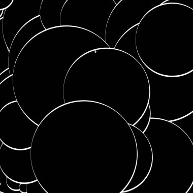 Soyut çakışan daireler desen vektörü çizimi