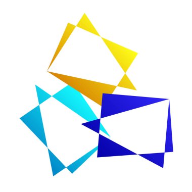 Rastgele soyut geometrik vektör ögesi