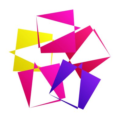 Rastgele soyut geometrik vektör ögesi