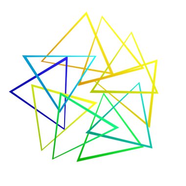 Rastgele soyut geometrik vektör ögesi