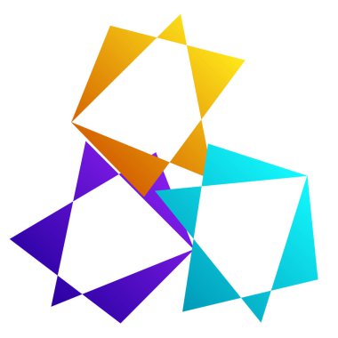 Rastgele soyut geometrik vektör ögesi