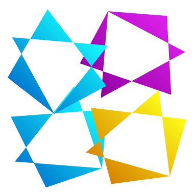 Rastgele soyut geometrik vektör ögesi