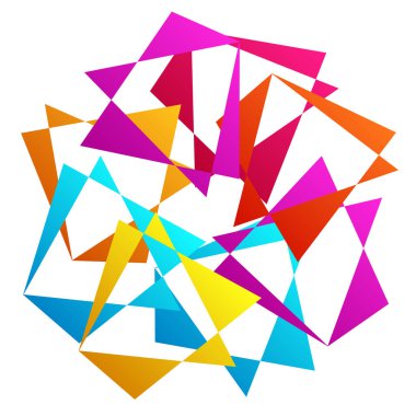 Rastgele soyut geometrik vektör ögesi