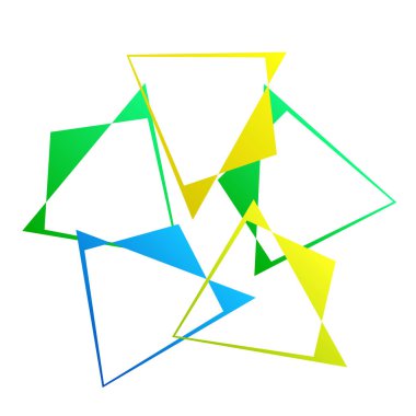 Rastgele soyut geometrik vektör ögesi